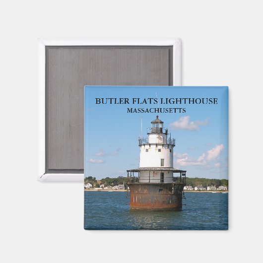 Butler Flats Light house, Massachusetts Magnet マグネット (正面/裏面)