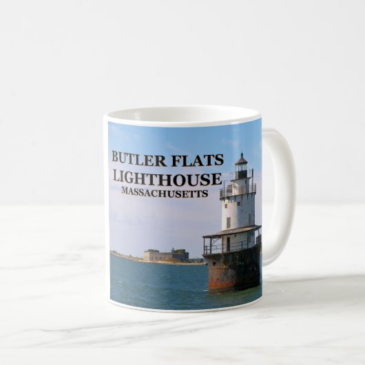 Butler Flats Light house, Massachusetts Mug コーヒーマグカップ (正面右)