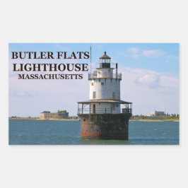 Butler Flats Light house, Massachusetts Stickers 長方形シール