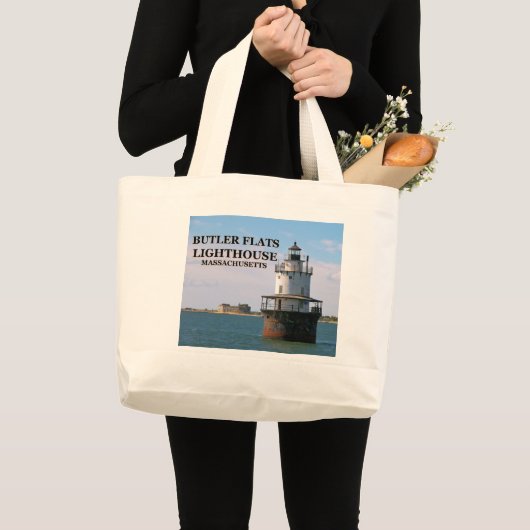 Butler Flats Light house, Massachusetts Tote Bag ラージトートバッグ (正面(商品))
