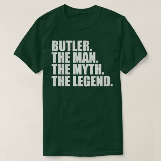 ButlerButlerファミリー名Butler姓Butler S Tシャツ (デザイン正面)