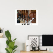 Butt out horse poster ポスター (ホームオフィス)