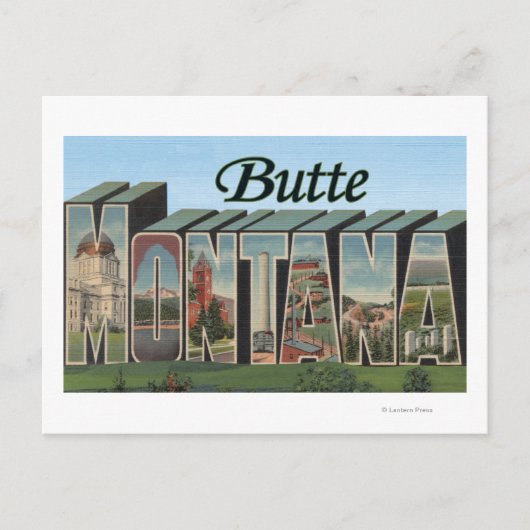 Butte, MontanaLarge Letter ScenesButte, MT ポストカード (正面)