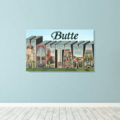 Butte, MontanaLarge Letter ScenesButte, MT 2 キャンバスプリント (インサイチュ (ウッドフロア))