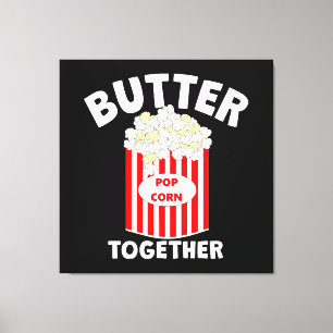 BUTTERトゥゲザームービーポップコーン キャンバスプリント