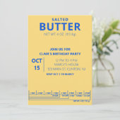 Butter Birthday Party Cooking party 招待状 (スタンド正面)