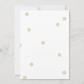 Butter Dots Baby Photo Collage Birth Announcement 案内状 (裏面)