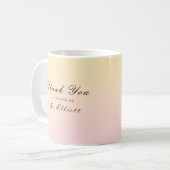 Butter Pink - Personalised Thank You Teacher Mug コーヒーマグカップ (正面左)