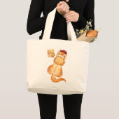 butter scotch ferret ラージトートバッグ (正面(商品))