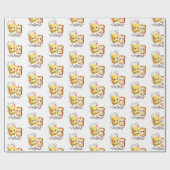 Butter To My Bread Love Gift Wrapping Paper ラッピングペーパー (フラット)