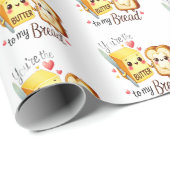Butter To My Bread Love Gift Wrapping Paper ラッピングペーパー (ロールコーナー)