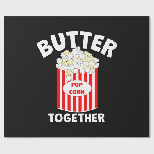 BUTTER TOGETHERムービーPopcorn ラッピングペーパー (フラット)