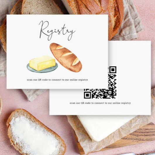 Butter Together Bridal - 結婚指輪リストQRコード エンクロージャーカード