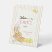 Butter Together Bridal Shower Advice For The Bride 台座サイン (正面)