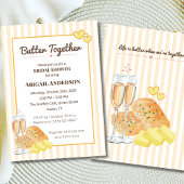 Butter Together Bridal Shower Butter & Bread Theme 招待状