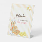 Butter Together Bridal Shower Date Ideas 台座サイン (正面)