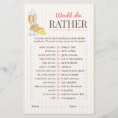 Butter Together Bridal Shower Game (正面)
