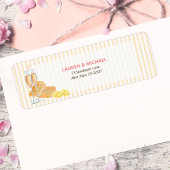 Butter Together Bridal Shower Return Address ラベル