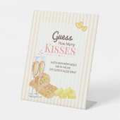 Butter Together BridalShower Guess How Many Kisses 台座サイン (正面)