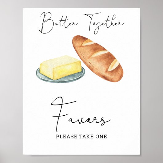 Butter Together - Favors, please take one ポスター (正面)
