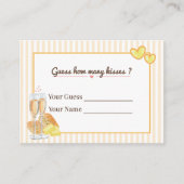 Butter Together, Guess How Many Kisses Bridal Game エンクロージャーカード (正面)