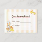Butter Together, Guess How Many Kisses Bridal Game エンクロージャーカード (正面)