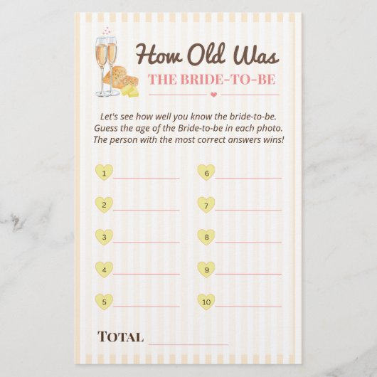 Butter Together How Old Was Bride To Be Game (正面)