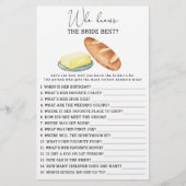 Butter together - Who knows the bride best game (正面)