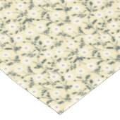Butter Yellow Cream Modern Farmhouse Daisy Pattern テーブルクロス (アングル)
