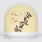 Butter Yellow & Deep Red Floral Photo Christmas (裏面)