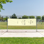 Butter Yellow Fabric Wedding Welcome Banner 横断幕 (インサイチュ)