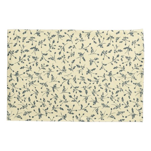 Butter Yellow Modern Farmhouse Daisy Buds Pattern 枕カバー (裏面)