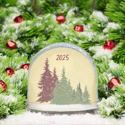 Butter Yellow Red & Green Pine Tree Christmas (クリスマス)