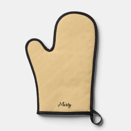 Butter yellow solid custom Christmas stylish 鍋つかみ (正面)