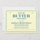 Butter Yellow Vintage Package Bridal Shower 招待状 (正面)