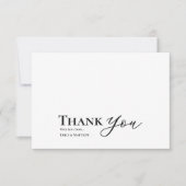 Butter Yellow Wedding Thank You Card (正面)