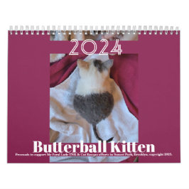 Butterball Kitten: 2024年カレンダー カレンダー