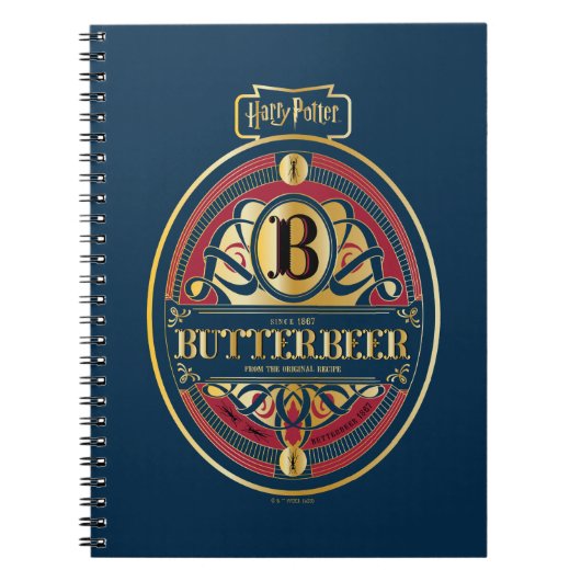 BUTTERBEER™垂直ロゴ ノートブック (正面)