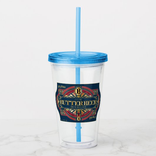 BUTTERBEER™水平ロゴ アクリルタンブラー (正面)