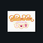 BUTTERBEER™ Available At Wizarding Taverns キャンバスプリント<br><div class="desc">Raise a glass to the wizarding world with this charming Butterbeer™ design! Featuring elegant, swirling typography and a warm, vintage-inspired color palette, this artwork celebrates the most beloved drink in magical history. Accented with playful details and references to iconic wizarding taverns like the Three Broomsticks™, the Leaky Cauldron™, and the...</div>