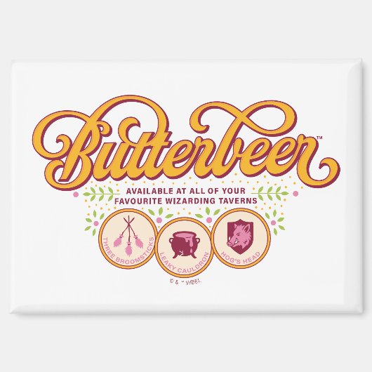 BUTTERBEER™ Available At Wizarding Taverns マグネット (正面)