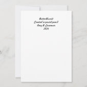 ButterBiscuit 5"x7"フラットノテカード サンキューカード (裏面)