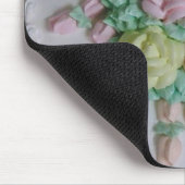 Buttercreamのアイシングのバラ マウスパッド (コーナー)