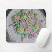 Buttercreamのアイシングのバラ マウスパッド (マウス)