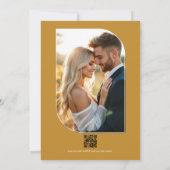 Buttercream, Vanilla Silk & Soft Apricot Wedding 招待状 (裏面)