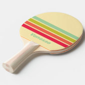 Buttercream Whisper Across Striping with Name 卓球ラケット (正面アングル)
