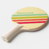 Buttercream Whisper Angled Striping with Name 卓球ラケット (正面アングル)