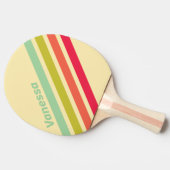 Buttercream Whisper Angled Striping with Name 卓球ラケット (横)