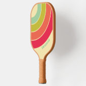 Buttercream Whisper Circle Stripe with Name ピックルボールラケット (左)