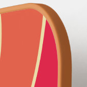 Buttercream Whisper Circle Stripe with Name ピックルボールラケット (左詳細)